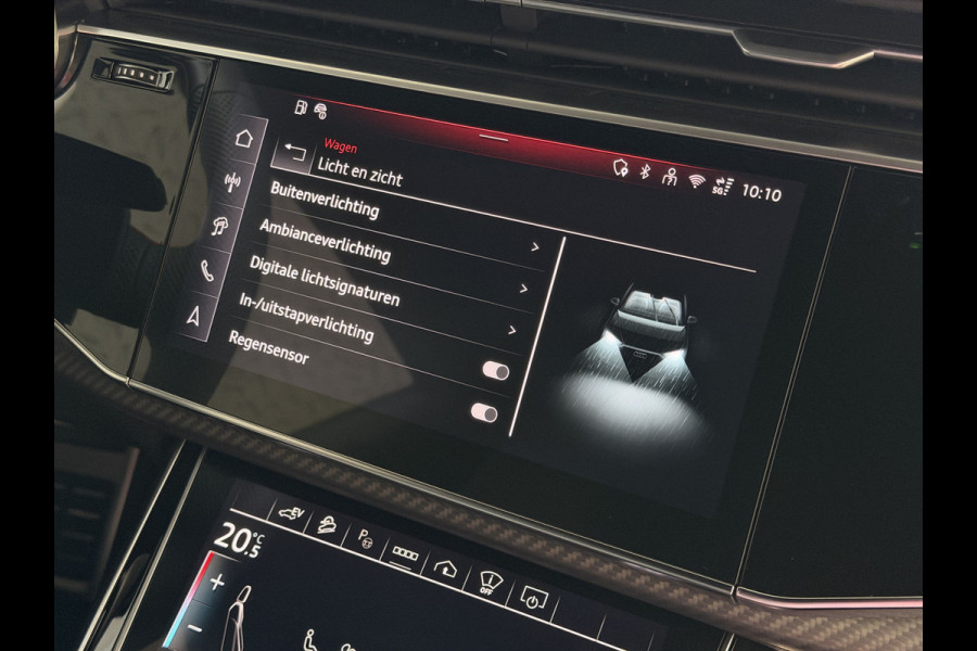 Audi Q8 60 TFSI E COMPETITION PLUS LUCHTVERING SOFT.CLOSE 23''LMV B&O ACHTERAS.BST VALCONA LEER TREKHAAK HEADUP CARBON.INT MATRIX/LASER NIEUWE ONGEBRUIKTE AUTO
