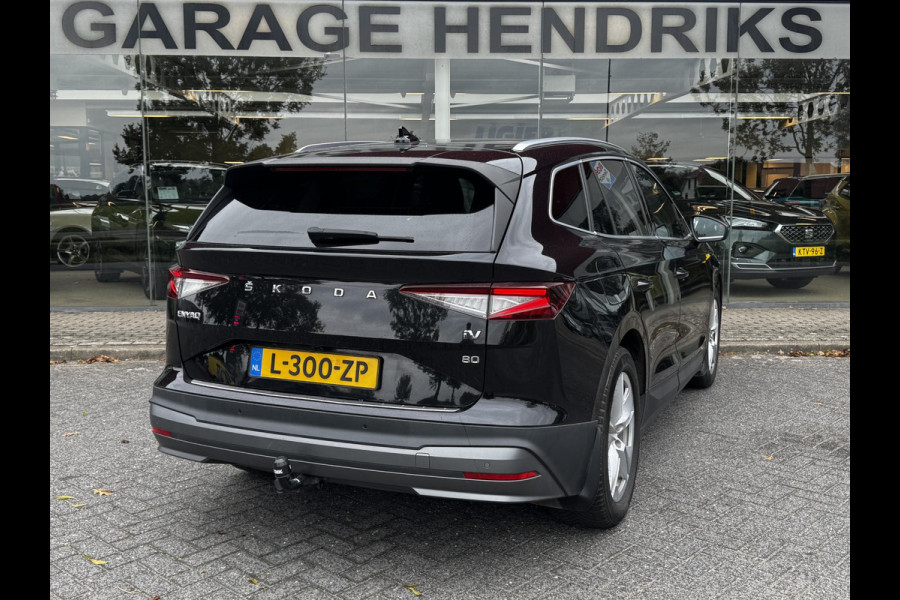 Škoda ENYAQ iV 80 | SOH: 89,7% | Sport Pakket | Leder Pakket | Climate Pakket | Assistentie Pakket | Comfort Plus Pakket | HUD | Trekhaak | Cam | Addaptive CC |