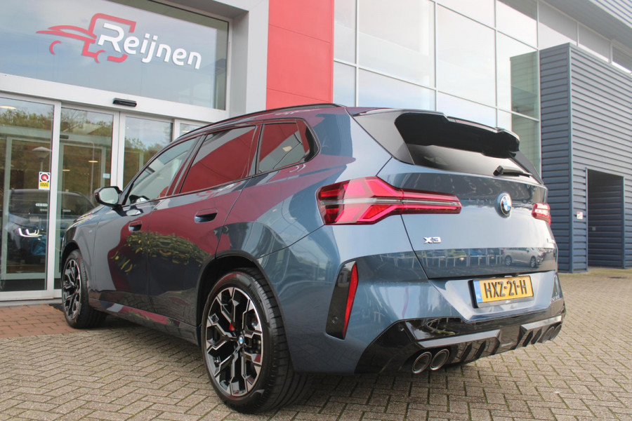 BMW X3 M50 xDrive 399PK M-SPORT PRO | PANORAMA DAK | HARMAN KARDON AUDIO SYSTEM | COMFORT PACK: (STOELVENTILATIE OP DE VOORSTOELEN, ELEKTRISCH VERWARMBARE VOORSTOELEN EN BUITENSTE ZITPLAATSEN ACHTERIN, HANDBEDIENDE ZONNESCHERMEN VOOR ACHTERPORTIERRUITEN) | PREMIUM PACK: (ELEKTRISCH VERSTELBARE LENDESTEUN VOOR BESTUURDER EN PASSAGIER, TRAVEL EN COMFORT SYSTEEM, ADAPTIEVE LED KOPLAMPEN) | PROFESSIONAL PACK: (PARKING ASSISTANT PLUS, DRIVING ASSISTANT PLUS, INTERIEURCAMERA, BMW LIVE COCKPIT PROFESSIONAL) | SHADOW LINE | NAVIGATIE | DRAADLOZE APPLE CARPLAY/ANDROID AUTO | DUBBELE D