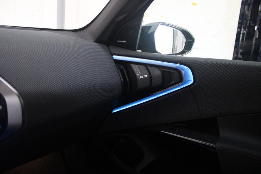 BMW X3 M50 xDrive 399PK M-SPORT PRO | PANORAMA DAK | HARMAN KARDON AUDIO SYSTEM | COMFORT PACK: (STOELVENTILATIE OP DE VOORSTOELEN, ELEKTRISCH VERWARMBARE VOORSTOELEN EN BUITENSTE ZITPLAATSEN ACHTERIN, HANDBEDIENDE ZONNESCHERMEN VOOR ACHTERPORTIERRUITEN) | PREMIUM PACK: (ELEKTRISCH VERSTELBARE LENDESTEUN VOOR BESTUURDER EN PASSAGIER, TRAVEL EN COMFORT SYSTEEM, ADAPTIEVE LED KOPLAMPEN) | PROFESSIONAL PACK: (PARKING ASSISTANT PLUS, DRIVING ASSISTANT PLUS, INTERIEURCAMERA, BMW LIVE COCKPIT PROFESSIONAL) | SHADOW LINE | NAVIGATIE | DRAADLOZE APPLE CARPLAY/ANDROID AUTO | DUBBELE D