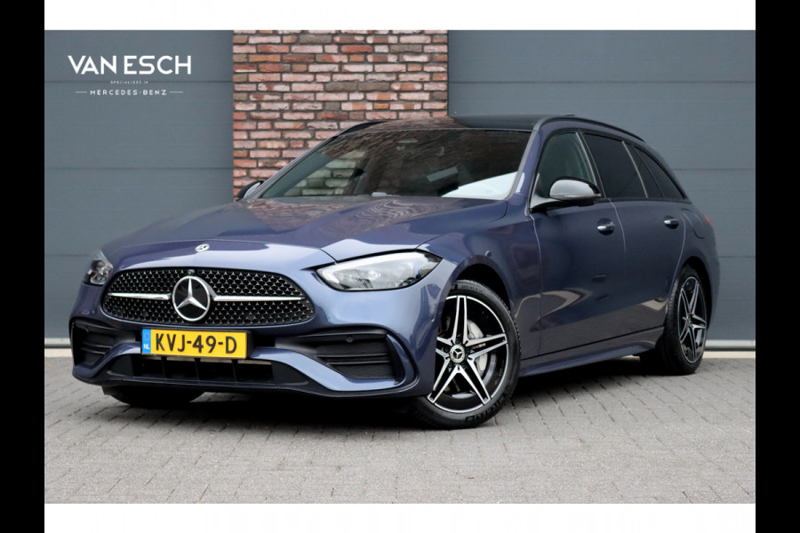 Mercedes-Benz C-Klasse Estate 300 e AMG Line Premium | Panoramadak | Memory | Distronic | Surround Camera | Trekhaak | Digital Light | Nightpakket | Augmented Reality |