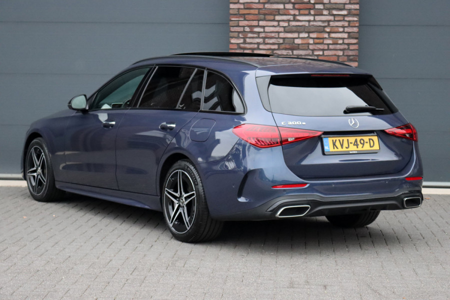 Mercedes-Benz C-Klasse Estate 300 e AMG Line Premium | Panoramadak | Memory | Distronic | Surround Camera | Trekhaak | Digital Light | Nightpakket | Augmented Reality |