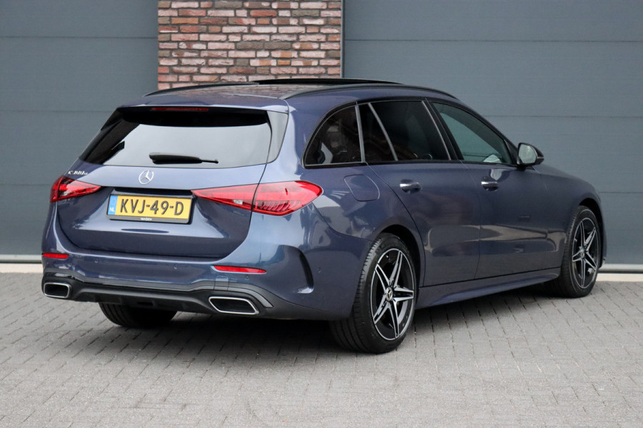 Mercedes-Benz C-Klasse Estate 300 e AMG Line Premium | Panoramadak | Memory | Distronic | Surround Camera | Trekhaak | Digital Light | Nightpakket | Augmented Reality |