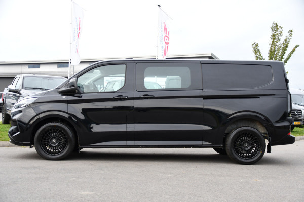 Ford Transit Custom 300 2.0 TDCI L2H1 Limited Black Edition Adaptieve Cruise, Camera, Carplay, LED, 2 x Schuifdeur, Automaat, 170pk, Stoelverwarming, Sensoren, Uniek!