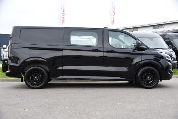 Ford Transit Custom 300 2.0 TDCI L2H1 Limited Black Edition Adaptieve Cruise, Camera, Carplay, LED, 2 x Schuifdeur, Automaat, 170pk, Stoelverwarming, Sensoren, Uniek!