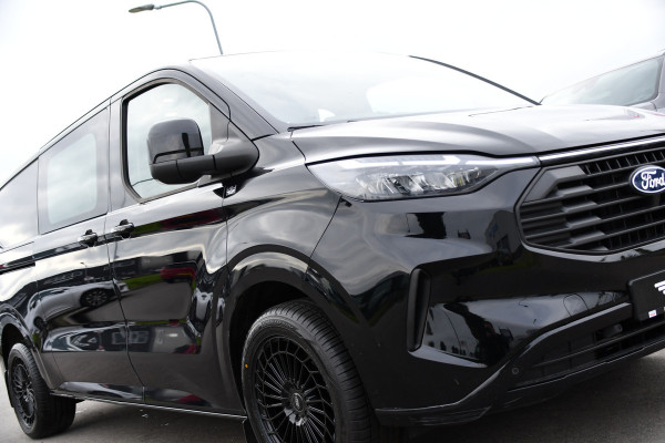 Ford Transit Custom 300 2.0 TDCI L2H1 Limited Black Edition Adaptieve Cruise, Camera, Carplay, LED, 2 x Schuifdeur, Automaat, 170pk, Stoelverwarming, Sensoren, Uniek!