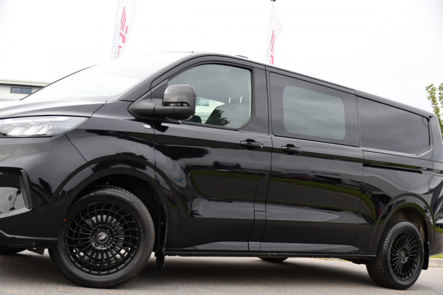 Ford Transit Custom 300 2.0 TDCI L2H1 Limited Black Edition Adaptieve Cruise, Camera, Carplay, LED, 2 x Schuifdeur, Automaat, 170pk, Stoelverwarming, Sensoren, Uniek!