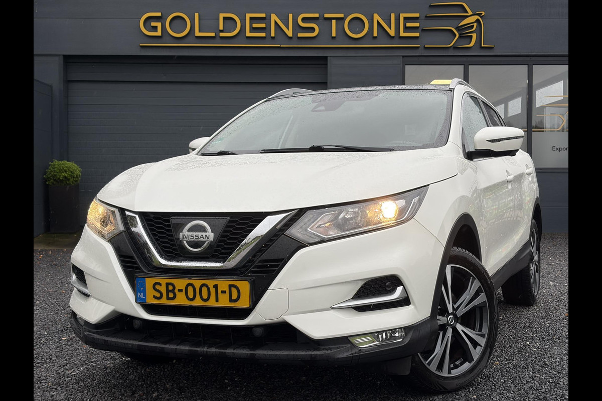 Nissan QASHQAI 1.2 N-Connecta ✓Ketting vv in 07-2023✓360° Camera✓2e Eigenaar✓Pano✓Navi✓Keyless✓116pk✓Pdc V+A✓18"Lm velgen✓Clima✓Cruise✓Rijstrooksensor✓6 Bak✓Dodehoeksenor✓N.A.P✓Apk tot 09-2027