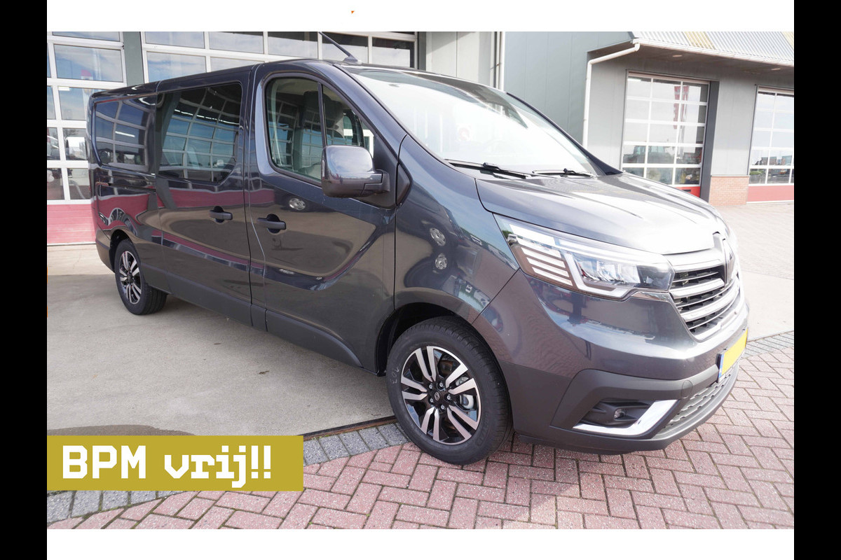 Renault Trafic 2.0 Blue dCi 130PK T29 L2H1 Advance Dubbelcab. schuifdeur L+R Nr. V140 | Airco | Cruise | Camera |Trekhaak | Apple CP- Android auto | Betimmering