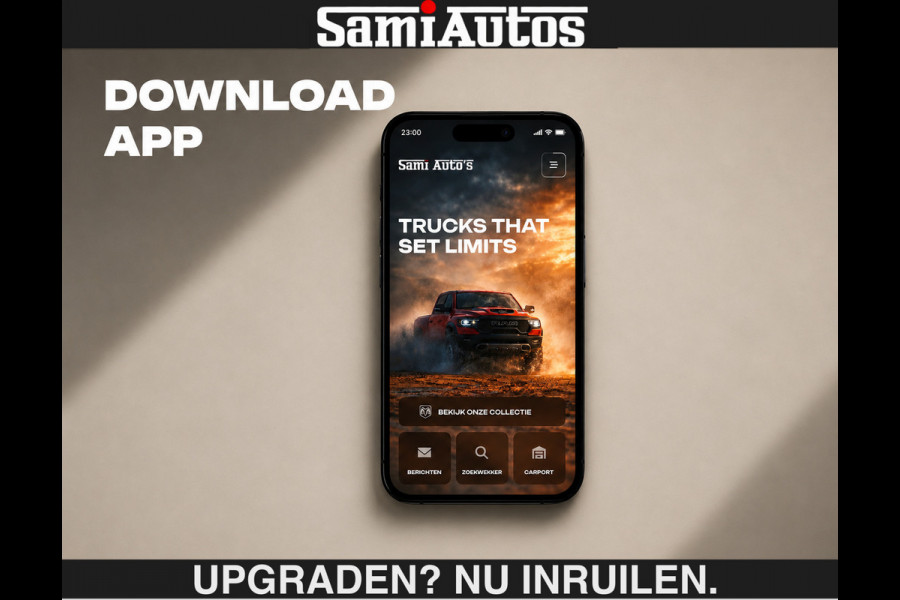 Dodge Ram LIMITED 5.7 V8 HEMI | €79950,- excl excl | MAXIMAAL UITGERUST | DUBBELE CABINE | 5 PERSOONS | DC | Allernieuwste Limited uitvoering – volledig uitgerust met alle opties, inclusief MWK en normale laadbak.