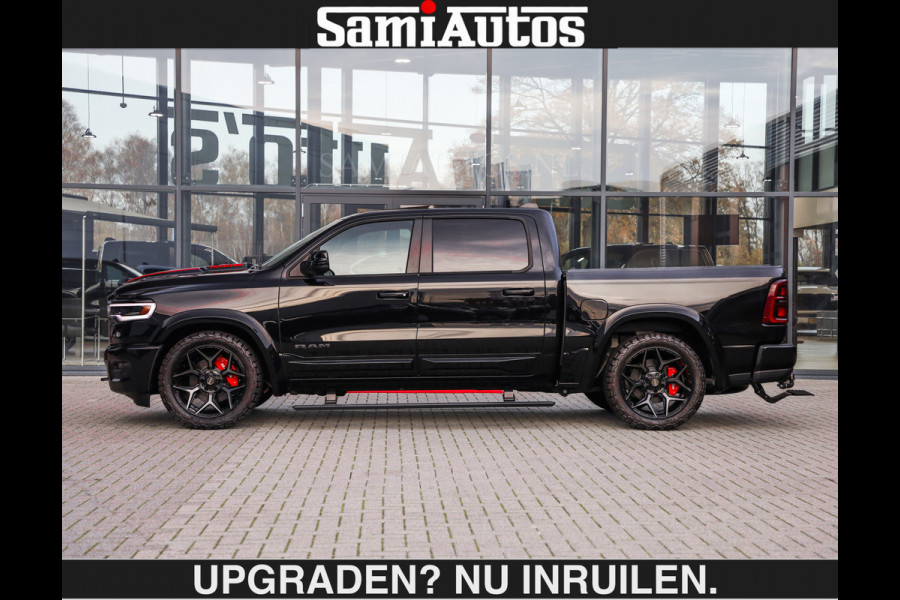 Dodge Ram LIMITED 5.7 V8 HEMI | €79950,- excl excl | MAXIMAAL UITGERUST | DUBBELE CABINE | 5 PERSOONS | DC | Allernieuwste Limited uitvoering – volledig uitgerust met alle opties, inclusief MWK en normale laadbak.