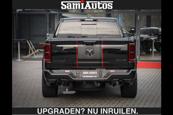 Dodge Ram LIMITED 5.7 V8 HEMI | €79950,- excl excl | MAXIMAAL UITGERUST | DUBBELE CABINE | 5 PERSOONS | DC | Allernieuwste Limited uitvoering – volledig uitgerust met alle opties, inclusief MWK en normale laadbak.