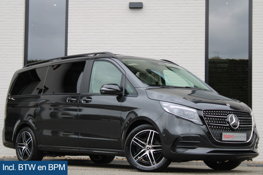 Mercedes-Benz V-Klasse 300d / AMG / 4-Matic / Luchtv / Panorama / Elec Stoel / 7-pers / Burmester / Vol Opties / NIEUWSTAAT