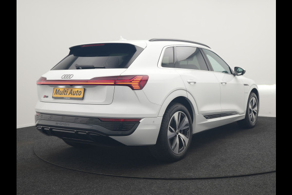 Audi Q8 e-tron 55 quattro S Line 114 kWh Dealer O.H | SOH 91,1% | | Trekhaak Afn. | Luchtvering | 360 Camera | Head Up | Adaptive Cruise | Matrix LED | Alcantara Sportstoelen Verwarmd | Apple Carplay | Keyless | Blis | Navigatie | Virtual | DAB | 20"L.M |