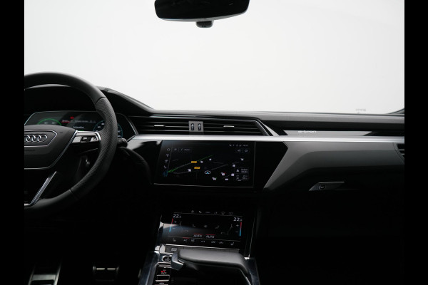 Audi Q8 e-tron 55 quattro S Line 114 kWh Dealer O.H | SOH 91,1% | | Trekhaak Afn. | Luchtvering | 360 Camera | Head Up | Adaptive Cruise | Matrix LED | Alcantara Sportstoelen Verwarmd | Apple Carplay | Keyless | Blis | Navigatie | Virtual | DAB | 20"L.M |