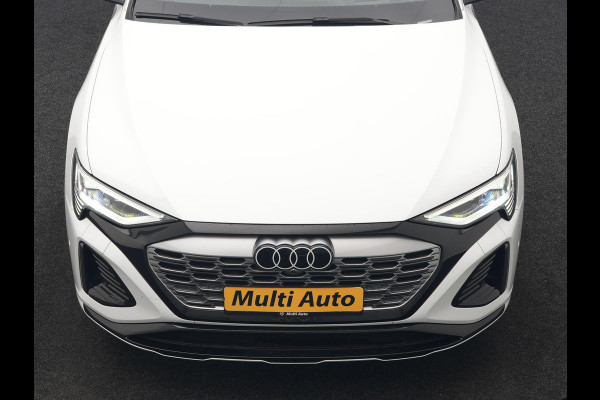 Audi Q8 e-tron 55 quattro S Line 114 kWh Dealer O.H | SOH 91,1% | | Trekhaak Afn. | Luchtvering | 360 Camera | Head Up | Adaptive Cruise | Matrix LED | Alcantara Sportstoelen Verwarmd | Apple Carplay | Keyless | Blis | Navigatie | Virtual | DAB | 20"L.M |