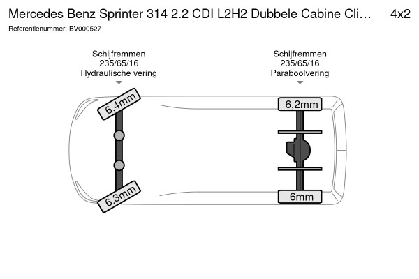 Mercedes-Benz Sprinter 314 2.2 CDI L2H2 Dubbele Cabine Climate Control Cruise Control Trekhaak Imperiaal Carplay