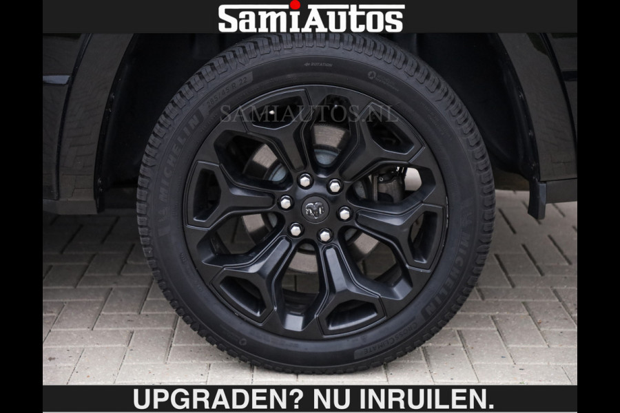 Dodge Ram SPORT | BTW VRIJ | FULL | 360 CAMERA | ADAPTIVE CRUISE | LIMITED WHEELS | PANO DAK | NIGHT EDITION | 5.7 V8 | CREW CAB | DUBBELE CABINE | 5 PERSOONS | DC | MARGE BTW VRIJ |