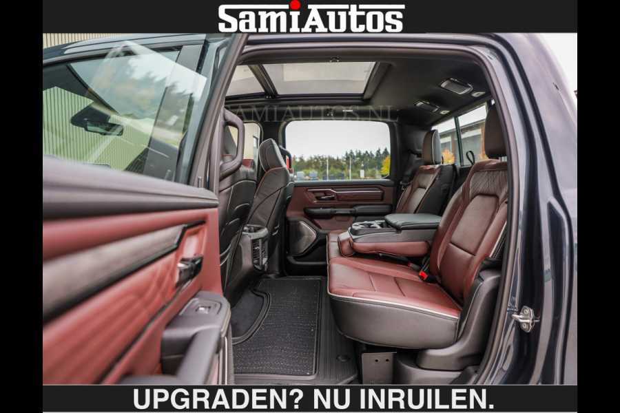 Dodge Ram LIMITED 5.7 V8 HEMI | € 79.950 excl excl | MAXIMAAL UITGERUST | NIEUWE KLEUR Forged Blue Metallic met Ebony Red interior seats | DUBBELE CABINE | 5 PERSOONS | DC | Allernieuwste Limited in nieuwe kleur Forged Blue  – volledig uitgerust met alle opties.