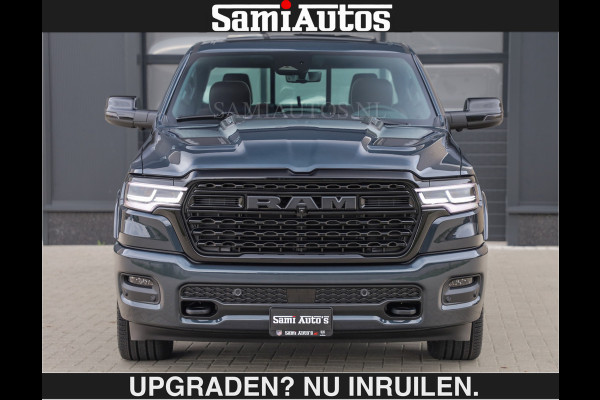 Dodge Ram LIMITED 5.7 V8 HEMI | € 79.950 excl excl | MAXIMAAL UITGERUST | NIEUWE KLEUR Forged Blue Metallic met Ebony Red interior seats | DUBBELE CABINE | 5 PERSOONS | DC | Allernieuwste Limited in nieuwe kleur Forged Blue  – volledig uitgerust met alle opties.