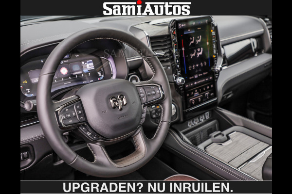 Dodge Ram LIMITED 5.7 V8 HEMI | € 79.950 excl excl | MAXIMAAL UITGERUST | NIEUWE KLEUR Forged Blue Metallic met Ebony Red interior seats | DUBBELE CABINE | 5 PERSOONS | DC | Allernieuwste Limited in nieuwe kleur Forged Blue  – volledig uitgerust met alle opties.