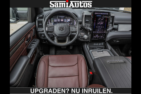 Dodge Ram LIMITED 5.7 V8 HEMI | € 79.950 excl excl | MAXIMAAL UITGERUST | NIEUWE KLEUR Forged Blue Metallic met Ebony Red interior seats | DUBBELE CABINE | 5 PERSOONS | DC | Allernieuwste Limited in nieuwe kleur Forged Blue  – volledig uitgerust met alle opties.