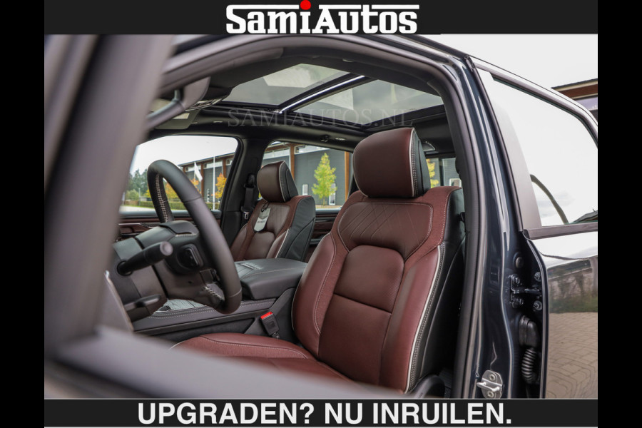 Dodge Ram LIMITED 5.7 V8 HEMI | € 79.950 excl excl | MAXIMAAL UITGERUST | NIEUWE KLEUR Forged Blue Metallic met Ebony Red interior seats | DUBBELE CABINE | 5 PERSOONS | DC | Allernieuwste Limited in nieuwe kleur Forged Blue  – volledig uitgerust met alle opties.