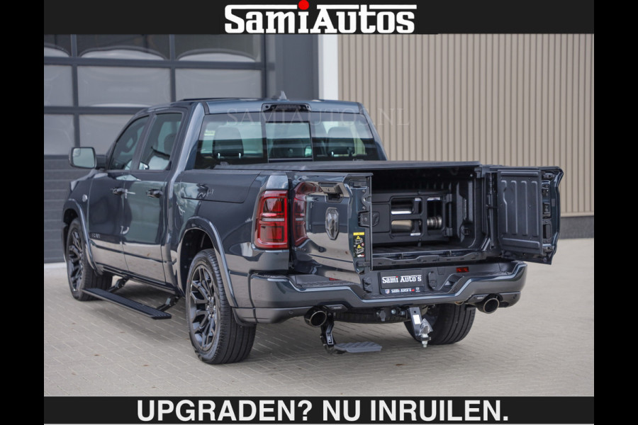 Dodge Ram LIMITED 5.7 V8 HEMI | € 79.950 excl excl | MAXIMAAL UITGERUST | NIEUWE KLEUR Forged Blue Metallic met Ebony Red interior seats | DUBBELE CABINE | 5 PERSOONS | DC | Allernieuwste Limited in nieuwe kleur Forged Blue  – volledig uitgerust met alle opties.