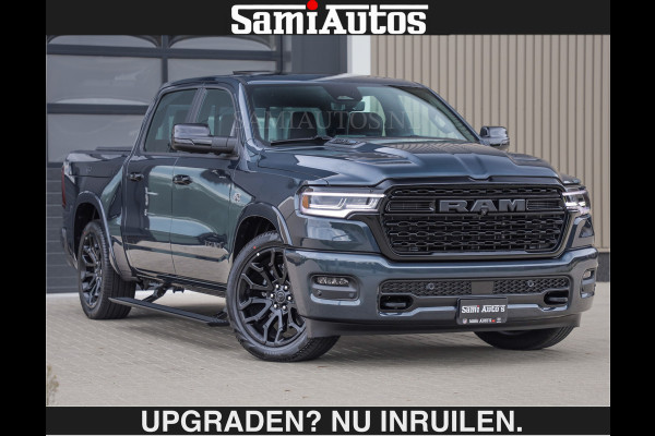 Dodge Ram LIMITED 5.7 V8 HEMI | € 79.950 excl excl | MAXIMAAL UITGERUST | NIEUWE KLEUR Forged Blue Metallic met Ebony Red interior seats | DUBBELE CABINE | 5 PERSOONS | DC | Allernieuwste Limited in nieuwe kleur Forged Blue  – volledig uitgerust met alle opties.