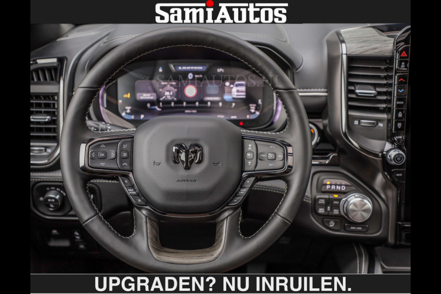 Dodge Ram LIMITED 5.7 V8 HEMI | € 79.950 excl excl | MAXIMAAL UITGERUST | NIEUWE KLEUR Forged Blue Metallic met Ebony Red interior seats | DUBBELE CABINE | 5 PERSOONS | DC | Allernieuwste Limited in nieuwe kleur Forged Blue  – volledig uitgerust met alle opties.