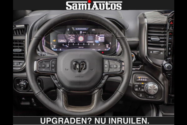 Dodge Ram LIMITED 5.7 V8 HEMI | € 79.950 excl excl | MAXIMAAL UITGERUST | NIEUWE KLEUR Forged Blue Metallic met Ebony Red interior seats | DUBBELE CABINE | 5 PERSOONS | DC | Allernieuwste Limited in nieuwe kleur Forged Blue  – volledig uitgerust met alle opties.