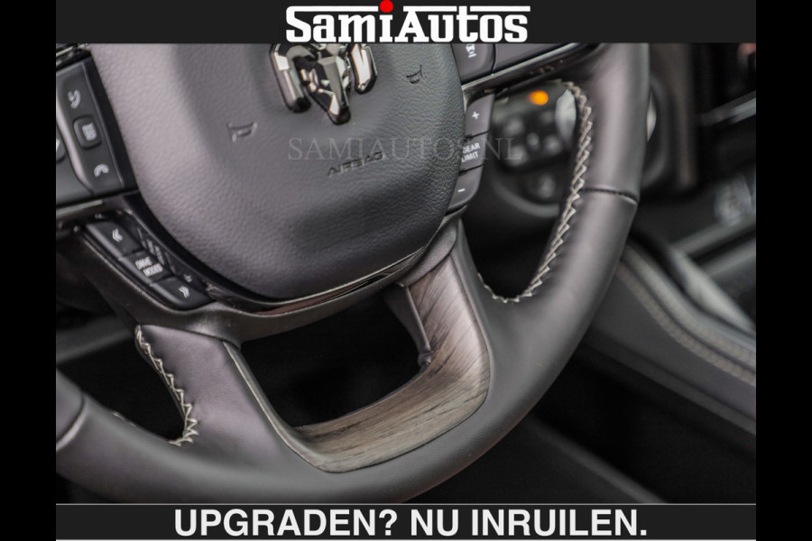 Dodge Ram LIMITED 5.7 V8 HEMI | € 79.950 excl excl | MAXIMAAL UITGERUST | NIEUWE KLEUR Forged Blue Metallic met Ebony Red interior seats | DUBBELE CABINE | 5 PERSOONS | DC | Allernieuwste Limited in nieuwe kleur Forged Blue  – volledig uitgerust met alle opties.