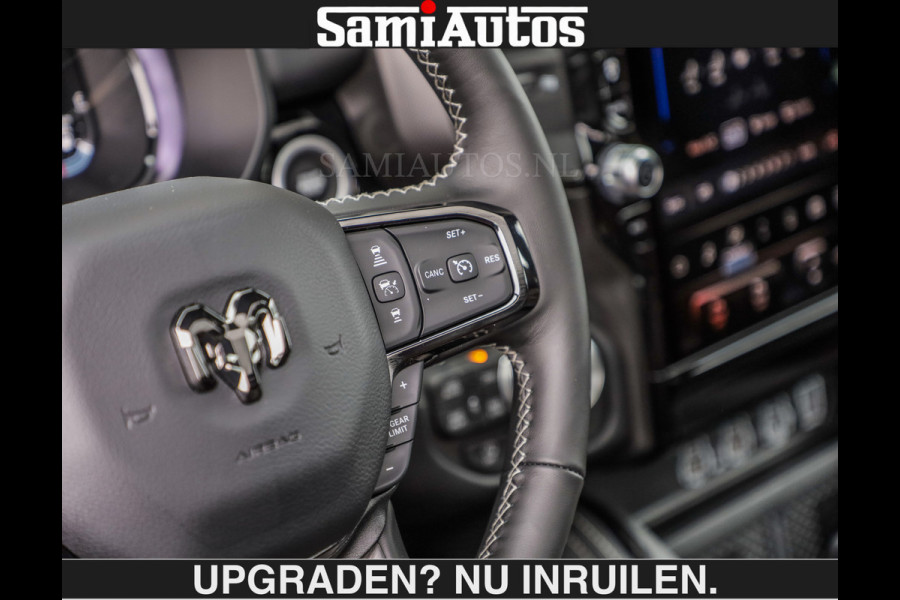Dodge Ram LIMITED 5.7 V8 HEMI | € 79.950 excl excl | MAXIMAAL UITGERUST | NIEUWE KLEUR Forged Blue Metallic met Ebony Red interior seats | DUBBELE CABINE | 5 PERSOONS | DC | Allernieuwste Limited in nieuwe kleur Forged Blue  – volledig uitgerust met alle opties.