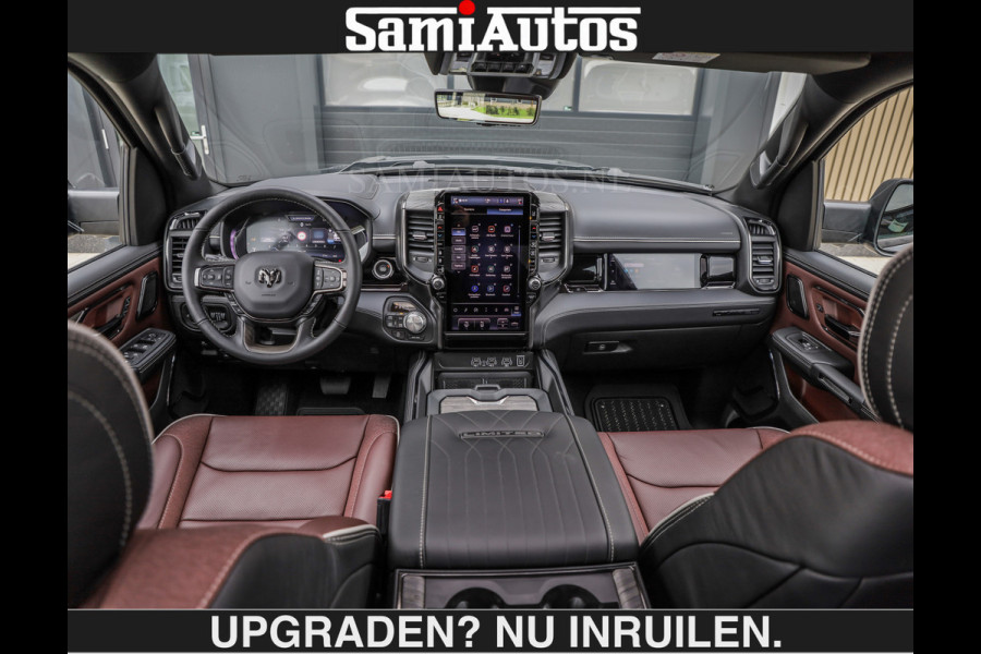 Dodge Ram LIMITED 5.7 V8 HEMI | € 79.950 excl excl | MAXIMAAL UITGERUST | NIEUWE KLEUR Forged Blue Metallic met Ebony Red interior seats | DUBBELE CABINE | 5 PERSOONS | DC | Allernieuwste Limited in nieuwe kleur Forged Blue  – volledig uitgerust met alle opties.
