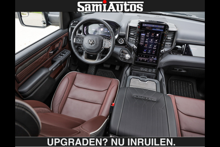Dodge Ram LIMITED 5.7 V8 HEMI | € 79.950 excl excl | MAXIMAAL UITGERUST | NIEUWE KLEUR Forged Blue Metallic met Ebony Red interior seats | DUBBELE CABINE | 5 PERSOONS | DC | Allernieuwste Limited in nieuwe kleur Forged Blue  – volledig uitgerust met alle opties.