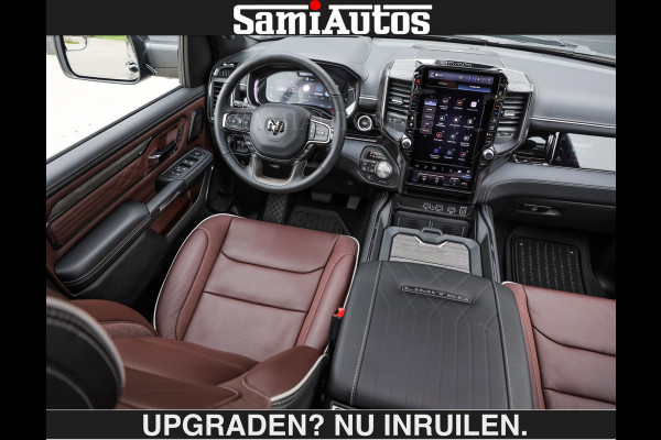 Dodge Ram LIMITED 5.7 V8 HEMI | € 79.950 excl excl | MAXIMAAL UITGERUST | NIEUWE KLEUR Forged Blue Metallic met Ebony Red interior seats | DUBBELE CABINE | 5 PERSOONS | DC | Allernieuwste Limited in nieuwe kleur Forged Blue  – volledig uitgerust met alle opties.
