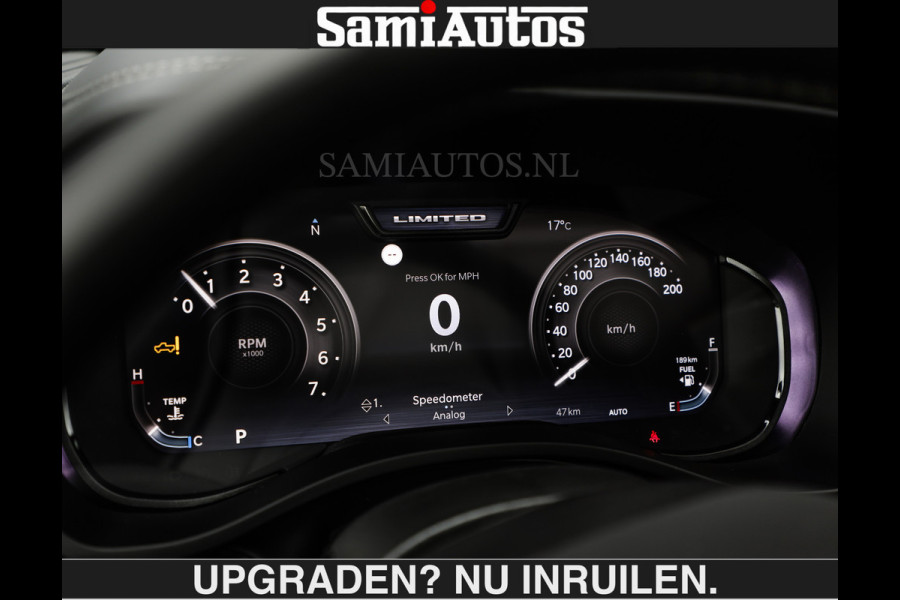 Dodge Ram LIMITED 5.7 V8 HEMI | € 79.950 excl excl | MAXIMAAL UITGERUST | NIEUWE KLEUR Forged Blue Metallic met Ebony Red interior seats | DUBBELE CABINE | 5 PERSOONS | DC | Allernieuwste Limited in nieuwe kleur Forged Blue  – volledig uitgerust met alle opties.