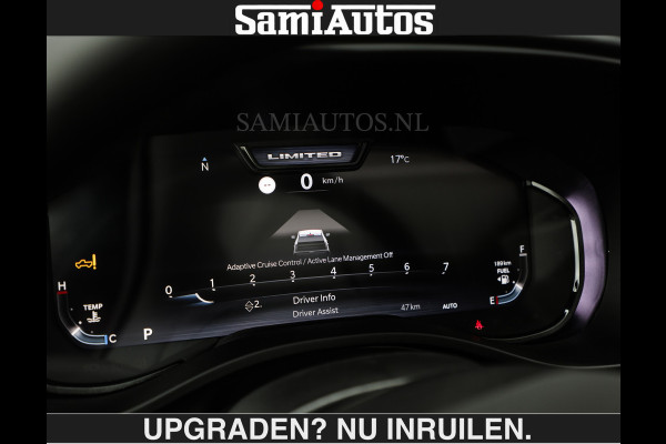 Dodge Ram LIMITED 5.7 V8 HEMI | € 79.950 excl excl | MAXIMAAL UITGERUST | NIEUWE KLEUR Forged Blue Metallic met Ebony Red interior seats | DUBBELE CABINE | 5 PERSOONS | DC | Allernieuwste Limited in nieuwe kleur Forged Blue  – volledig uitgerust met alle opties.