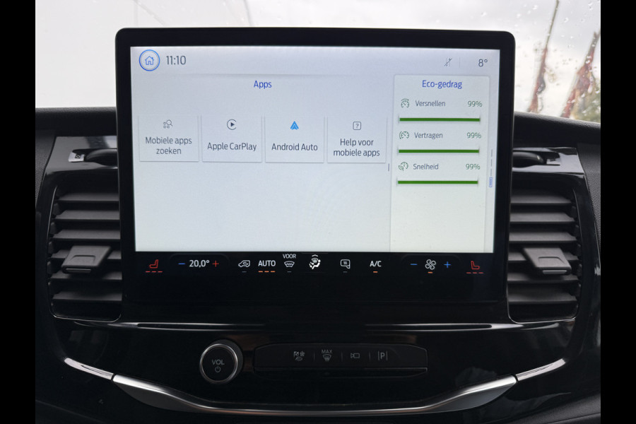 Ford E-Transit 68kWh 184PK L4H3 317km WLTP 94.9% (SOH) BEV Snelladen Carplay Climate control Camera Parkeersensoren v+a Stoelverwarming