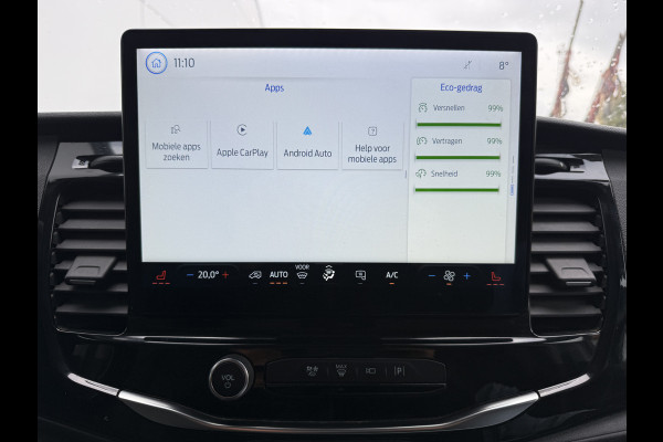 Ford E-Transit 68kWh 184PK L4H3 317km WLTP 94.9% (SOH) BEV Snelladen Carplay Climate control Camera Parkeersensoren v+a Stoelverwarming