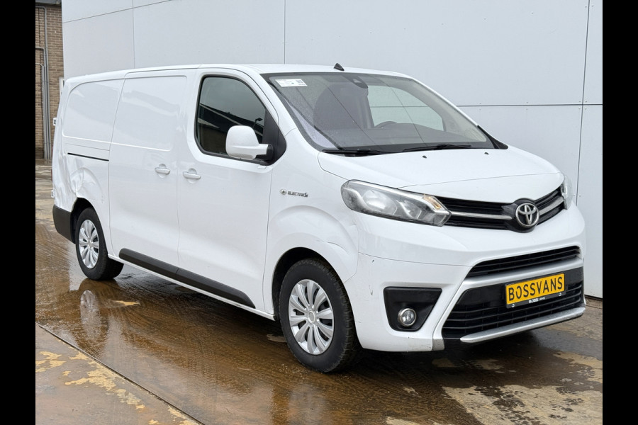 Toyota ProAce Electric 75kWh 136PK L3 XL Elektrisch 93.3% (SOH) 330km WLTP Snelladen Cruise Control Climate Control Carplay Navigatie 360° Cam