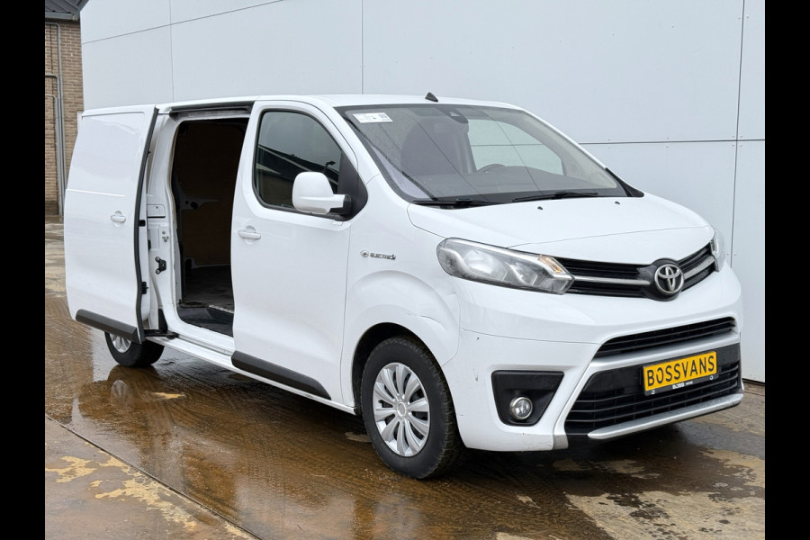 Toyota ProAce Electric 75kWh 136PK L3 XL Elektrisch 93.3% (SOH) 330km WLTP Snelladen Cruise Control Climate Control Carplay Navigatie 360° Cam