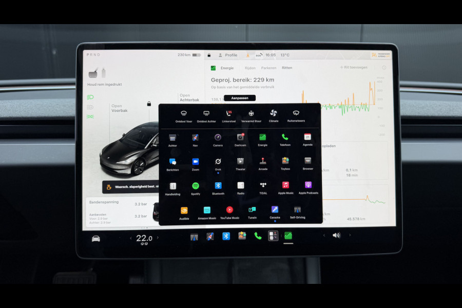 Tesla Model 3 RWD 60 kWh Pano Leer Stoelverw + Ventilatie Adap.Cruise Self-Drive Mogelijkheid Orig.NL!