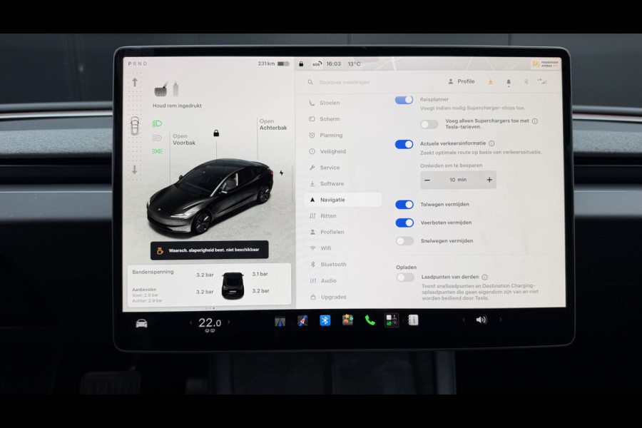 Tesla Model 3 RWD 60 kWh Pano Leer Stoelverw + Ventilatie Adap.Cruise Self-Drive Mogelijkheid Orig.NL!