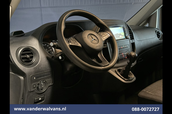 Mercedes-Benz Vito 114 CDI 136pk L2H1 Euro6 Airco | Camera | LED | Trekhaak | Cruisecontrol | Stoelverwarming Parkeersensoren, Bijrijdersbank