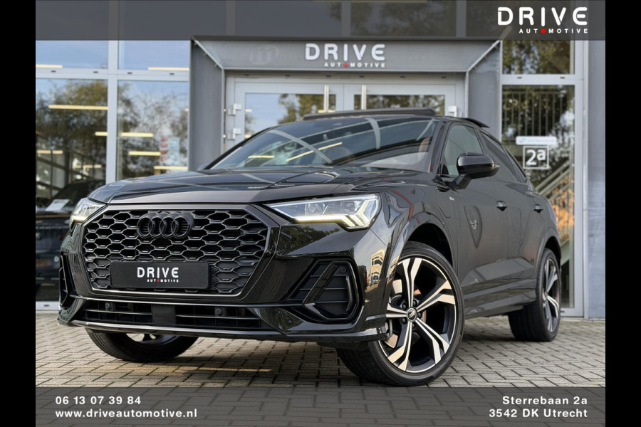 Audi Q3 Sportback 45 TFSI e S-Line |Pano|Leer|Memory|Sfeer|20"|Trekhaak|Optiek Zwart Plus