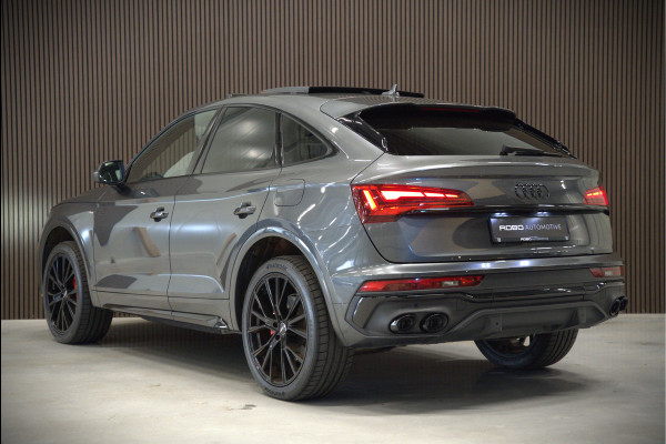 Audi Q5 Sportback 55 TFSI e S edition S-Line | Panoramadak | Stoelverwarming | RS Stoelen | Apple Carplay | Camera | Keyless | Navigatie | Trekhaak | Cruise Control | Memory Seat | Ambiance Verlichting | Matrix LED | SOH 99%