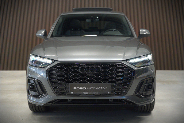 Audi Q5 Sportback 55 TFSI e S edition S-Line | Panoramadak | Stoelverwarming | RS Stoelen | Apple Carplay | Camera | Keyless | Navigatie | Trekhaak | Cruise Control | Memory Seat | Ambiance Verlichting | Matrix LED | SOH 99%