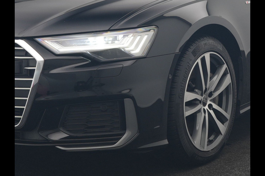 Audi A6 Avant 50 TFSI e Quattro S Line PHEV 300pk Dealer O.H | SOH 95,2% | Trekhaak Af Fabriek | Adaptive Cruise | Camera | Matrix LED | Lederen Sportstoelen Verwarmd | Sfeerverlichting | Apple Carplay | DAB | Navigatie | Virtual | 19"L.M | Plug In Hybrid |