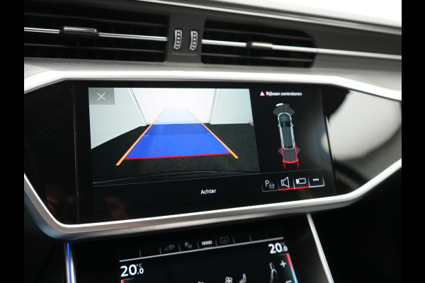 Audi A6 Avant 50 TFSI e Quattro S Line PHEV 300pk Dealer O.H | SOH 95,2% | Trekhaak Af Fabriek | Adaptive Cruise | Camera | Matrix LED | Lederen Sportstoelen Verwarmd | Sfeerverlichting | Apple Carplay | DAB | Navigatie | Virtual | 19"L.M | Plug In Hybrid |